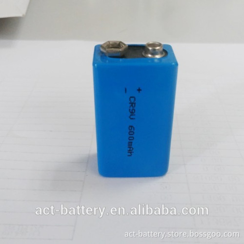 Smoke Alarm 600mAh 9.0V Li-mno2 Battery CR9V